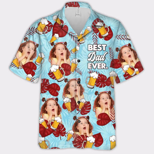 Personalized Best Dad Ever Hawaiian Shirt - Gifts For Grandpa, Dad