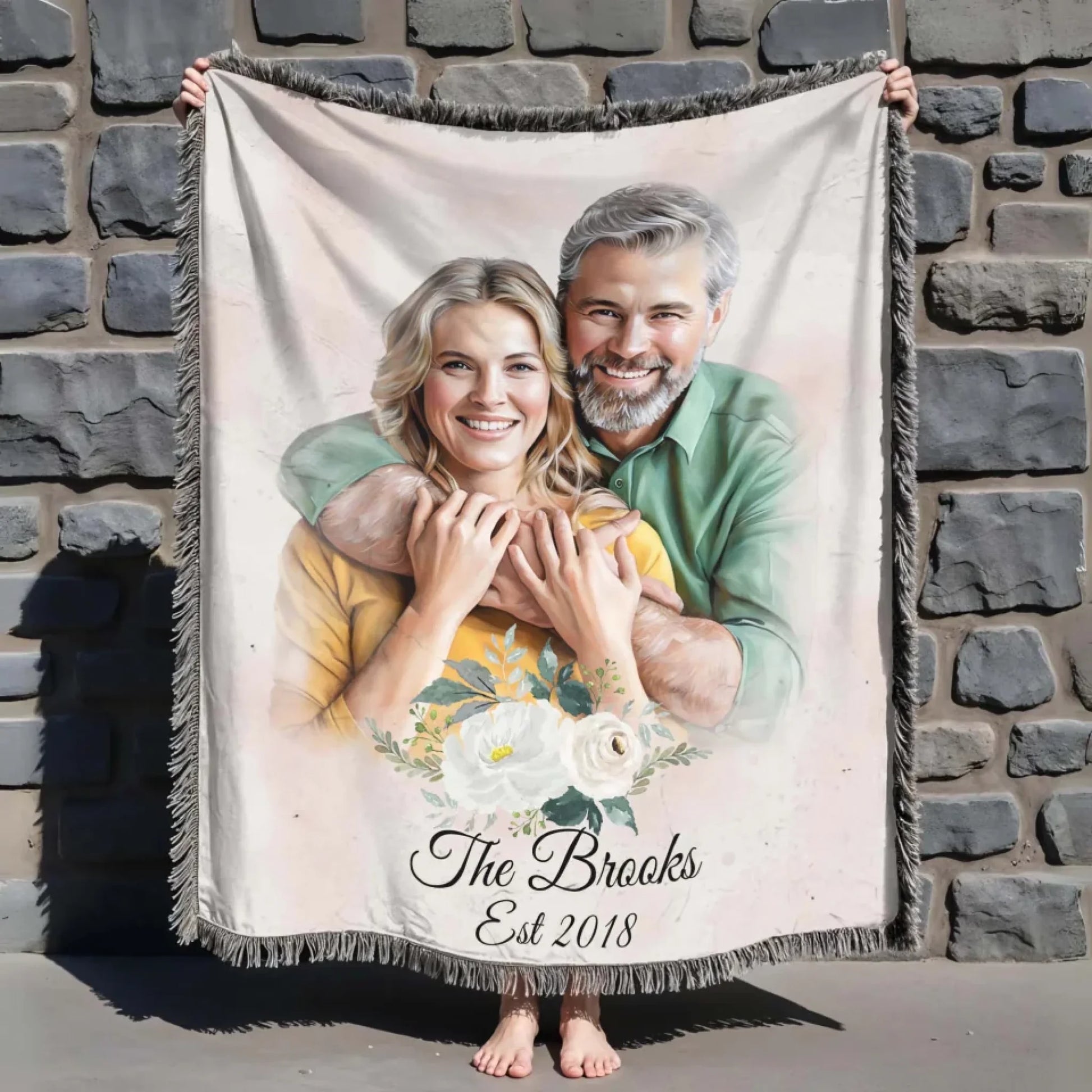 Couple Woven Blanket mk