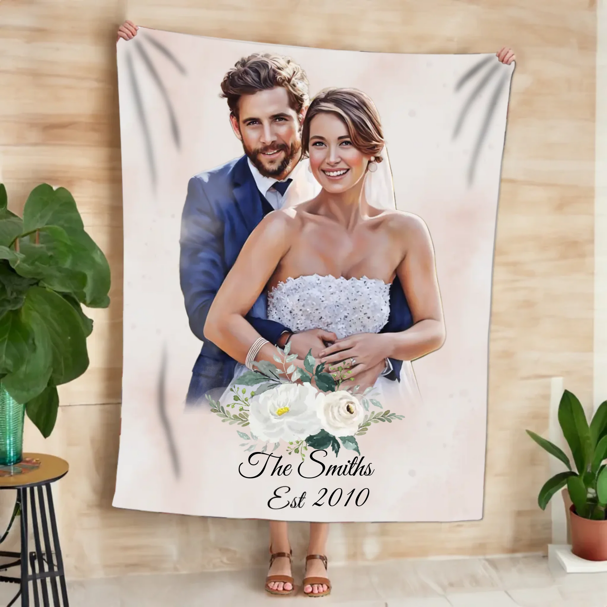 Personalized Photo Blanket MockUp