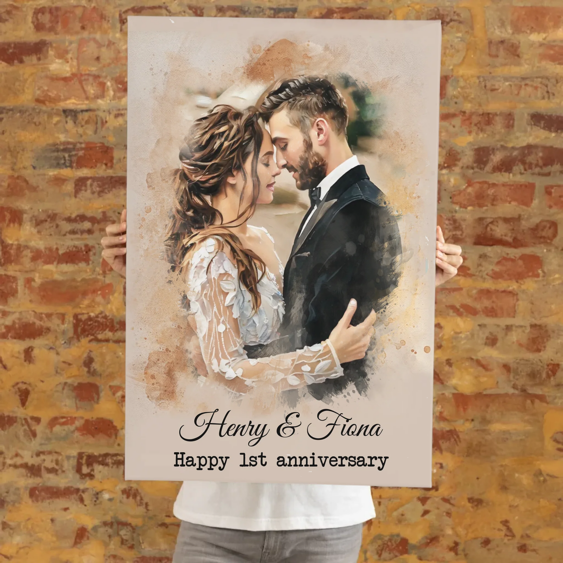 Custom Canvas style oil painting MockUp